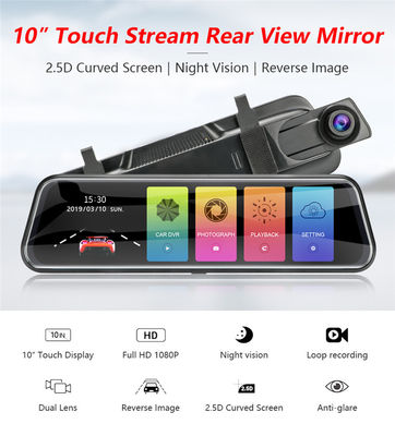 ODM IPS Οθόνη αφής Full HD Κάμερα DVR αυτοκινήτου Dual Lens Dash Cam 6X Digital Zoom