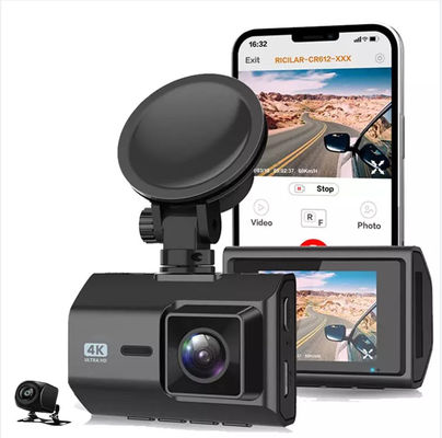 2 ιντσών IPS Dual Dashcam WiFi 4K 2K Dual με αισθητήρα Sony IMX335