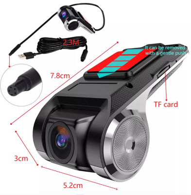 FCWS LDWS βιντεοκάμερα αυτοκινήτου FHD 1080P Vehicle Blackbox DVR Dual Lens