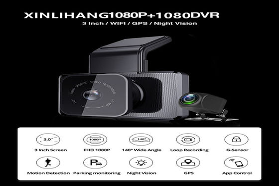 3 ιντσών RGB USB βιντεοκάμερα αυτοκινήτου FHD 1080P IPS Screen Auto DVR Dashcam