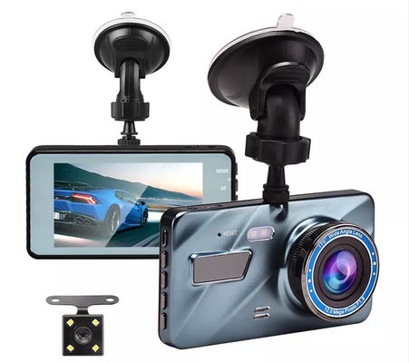 Οθόνη αφής WDR IPS Video Dash Cam Recorder Blackbox Διπλός φακός