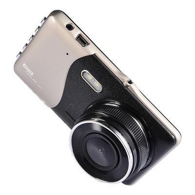 Μπροστινό πίσω αυτοκίνητο διπλής κάμερας Dash Cam Recorder 4 ιντσών Εμπρός 1080P πίσω 720P