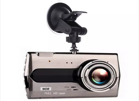 Κάμερα Dash οχήματος 1080P 4 ιντσών εμπρός και πίσω με διπλό φακό για εσωτερικό αυτοκίνητο