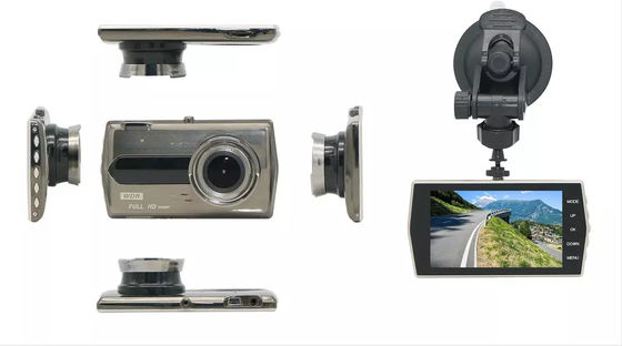 Dual HD 1080P Car DVR Dash Cam Recorder 4 ιντσών IPS οθόνη μπροστινή και πίσω κάμερα