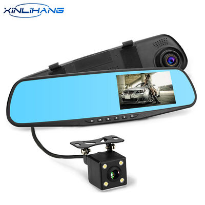 Κάμερα DVR αυτοκινήτου 4,3 ιντσών Καθρέφτης Dash Cam εμπρός και πίσω 1080p