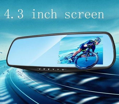 Κάμερα DVR αυτοκινήτου 4,3 ιντσών Καθρέφτης Dash Cam εμπρός και πίσω 1080p