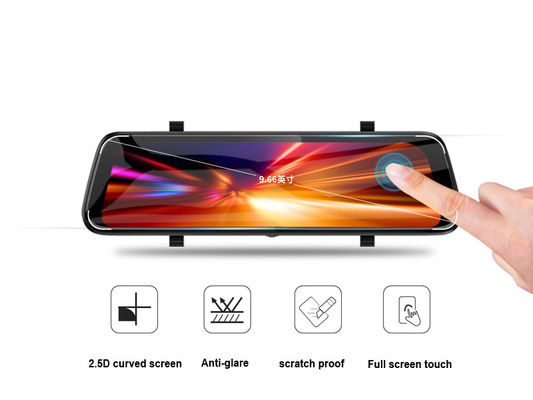 IP57 Αδιάβροχη Οθόνη καθρέφτη κάμερας DVR αυτοκινήτου 1080P HD