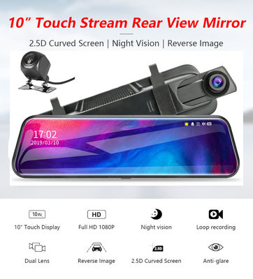 32 GB 10 ιντσών οχήματος Blackbox DVR Dash Cam FHD 1080p Stream Media