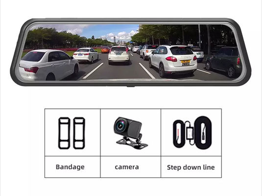 Πολυμέσα ροής Auto Video Dash Cam Recorder DVR 9,66 ιντσών Οθόνη αφής FHD Πίσω όψη
