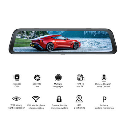 ODM SONY335 DVR Κάμερα ταμπλό αυτοκινήτου 4K με GPS