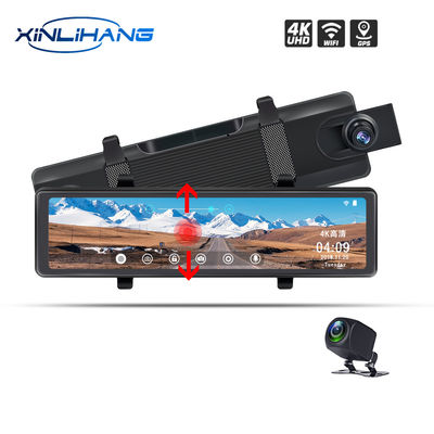 12 ιντσών 4K διπλού φακού 1080P Πλήρης οθόνη αφής GPS Κάμερα καθρέφτη αυτοκινήτου Dash