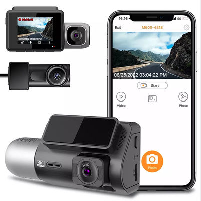 3Channel Dashcam Wifi 4k 2 ιντσών IPS 4g ADAS Mirror Blackbox