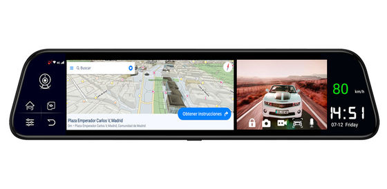 Οθόνη αφής 12 ιντσών 4G επιτήρησης ασύρματες κάμερες ταμπλό εμπρός και πίσω