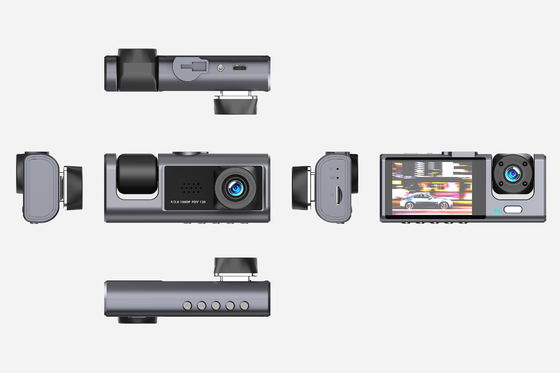 Κάμερα DVR αυτοκινήτου με 3 φακούς εγγραφής βίντεο HD 1080P Μπροστινό πίσω εσωτερικό