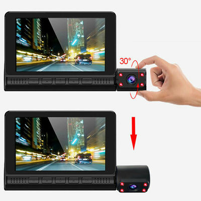 AVI Mini 3 φακών αυτοκινήτου DVR Dash Cam Recorder HD 4 ιντσών GC2053 Αισθητήρας