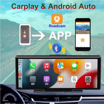 Διπλός φακός HD1080P Android Mp5 Carplay Dvd Player 10 ιντσών Οθόνη αφής 2,5K