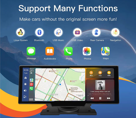 10,26&quot; Wireless Carplay Dashboard Media Player 2,5K Android Auto